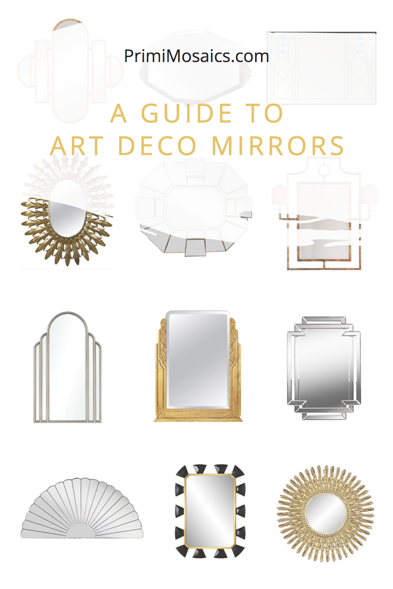 A Guide to Art Deco Mirrors: Geometric Shapes, Sunbursts, and More title: 'A Guide to Art Deco Mirrors: Geometric Shapes, Sunbursts, and More'