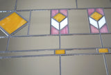 Closeup detail of Arts and Crafts mirror "Marietta 24x36"