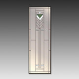 Narrow Craftsman 12x36 mirror inspired by Frank Lloyd Wright