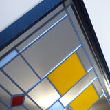 Closeup detail of "Harlow 18x36" rectangular Craftsman-style mirror