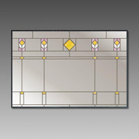 Arts and Crafts style mirror 24x36" inspired by Frank Lloyd Wright