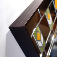 Corner detail of Marietta "36x30" Craftsman-style mirror