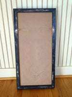 Back of Prairie-style mirror with black frame